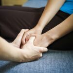 a close-up of a person's feet