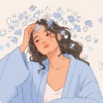 digital, relaxation, wellness, peaceful, floral, robe, blue, artistic, drawing, tranquil, calm, serenity, gentle, comfort, flowers, mindfulness, nature, rest, meditation, lifestyle, soft, pastel, delicate, harmony, balance, ai generated